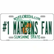 #1 Marlins Fan Florida Metal Sign