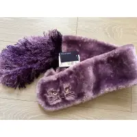 在飛比找蝦皮購物優惠-全新Anna sui紫色貓咪脖圍巾