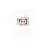 [Gucci] Gucci Dinosaur-print Logo T-shirt 8 A WHITE