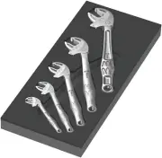 Wera 9732 Foam insert 6004 Joker Adjustable Wrench set 5 pcs 05150122001 150122