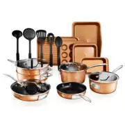 Stackmaster 21-piece Cast Aluminum Ceramic Nonstick Cookware | Set Stackable