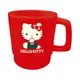 Hello Kitty 紅色 塑膠 馬克杯 水杯 凱蒂貓 KT 日本製 正版 授權 J00012417