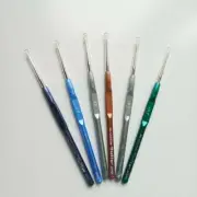 Tulip Crochet Hooks Set Of 6Pcs. Different Size, Art No. T-9G Golden Hook Point