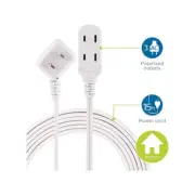 Phillips 3-Outlet 2 Prong 15 Ft Extension Cord w/Polarized Outlets Indoor