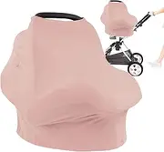 Kaxenig Car Seat Cover for Baby, Breathable Nursing Cover, Baby Car Seat Cover, Car Seat Canopy, Pram Cover for the Sun, Breathable Privacy Nursing Cover for Mothers