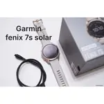 [蝦幣九折] 二手 GARMIN FENIX 7S SOLAR 42MM 藍寶石錶面無刮 太陽能 悠遊卡 進階GPS腕錶