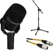 Electro-Voice ND46 Supercardioid Dynamic Instrument Microphone with Stand and