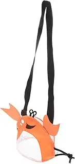SUPVOX Crab Beach Bag Beach Toy Bags Seashell Bag Pool Bag Beach Mesh Bag Toy Mesh Bags Bag for Beach Toys Mesh Shell Bag Mesh Beach Toy Bag Orange Polyester Mesh + Oxford Cloth