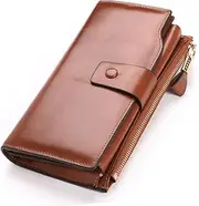 [TOGEVAL] Travel Wallet Handbag Long Wallet Pockets Zipped Coin Purse Pack Purse Handbags