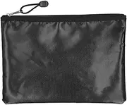 [Luqeeg] Fireproof Money Bag, Fireproof Document Bag, Fireproof Storage Bag with Zip for Passports, Certificates, Cash and More, Pocket for Fire Data (Large