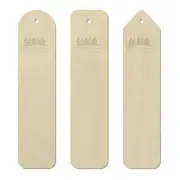 3 x 'Beach Huts' Birch Bookmarks (BK00008564)