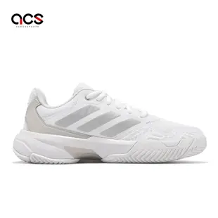 adidas 網球鞋 CourtJam Control 3 W 女鞋 白 銀 緩衝 抓地 運動鞋 愛迪達 ID2457