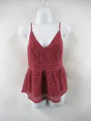 NWT Abercrombie & Fitch Women's Lace Peplum Cami Top Size M #F188