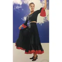 在飛比找蝦皮購物優惠-🌹手舞足蹈舞蹈用品🌹佛朗明哥舞裙西班牙舞服/購買二手服150