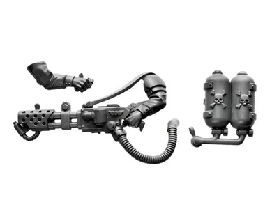 Warhammer Bit | Astra Militarum Cadian Command Squad Flamer B (3)