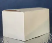 Paperboard White (15 PACK) - 7” / 5” / 4.375” -Pop up Hinged Lid Auto Bottom