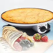 12-in Chapati Maker, 1200w Electric Roti Maker with 165-230℃ Intelligent Temperature Control, Non-Stick Coating & Anti-Scald Handle, Tortilla Maker for Crepes, Omelettes, Chapati, Roti