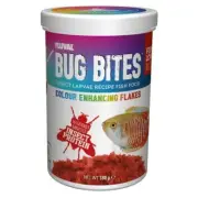 Fluval Bug Bites Colour Enhancing Flakes 180g Tropical Color Fish Food Flakes