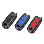 ABS Carbon Fiber Remote Smart Car Key Case/Bag Cover Fob Shell for Mazda 3/5/6/CX3/CX5 29 BLUE