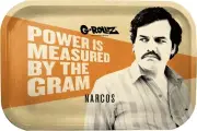 G-ROLLZ | Narcos Escobar Legacy Metal Rolling Tray, Medium Size