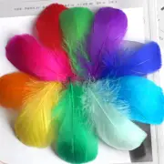 100 pcs 8-12 Cm Natural Floating Goose Colorful Feathers for decorations