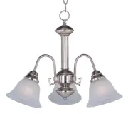 Maxim Lighting 2697FTSN Malaga Mini Chandelier Satin Nickel