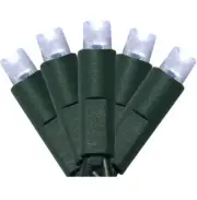 50 CoolWhite Christmas Mini Lights,6" Spacing Green WireTree Party Patio XMas@Ch