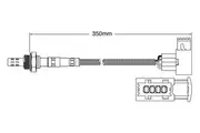 Post-Cat Left oxygen sensor for Porsche Boxster 986 M96.23 6-Cyl 2.7 9/02-10/04