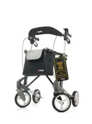 Topro Troja 5G M Silver Heavy Duty Rollator Walker W/ Back Support 814600 330lb