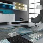 Brave Plucky Blue Rug