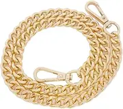 Purse Strap Long 120cm Metal Purse Chain Strap Handle Handle Replacement For Handbag Shoulder Bag GOLD Color Straps