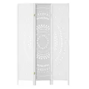 Artiss 3 Panel Room Divider Screen 132x170cm Circle White