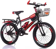 Mountain Bike Unisex Mountain Bike Single Speed ​​18 inch 20 inch 22 inch 24 inch Student Child Commuter City Bike with Gift Set,Red,18 Inch
