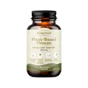 Hemp Foods Australia Plant-Based Omega Hemp Gold Seed Oil Capsules 1000mg 60c