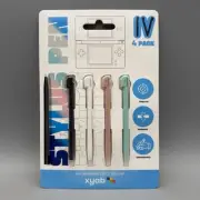 Nintendo DSi / DS Lite Stylus Pen Pack of 4 Black White Pink Light Blue - XYAB
