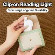 3 Color Mini Led Book Light Usb Rechargeable Reading Lamp 5v Clip-on Desk Cold W