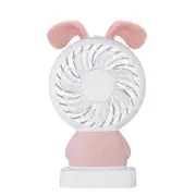 Mini Portable USB Handheld Rechargeable Fan With Colorful LED Night Light for Home Office Dormitory