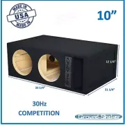 10" Sub Box Dual Ported Subwoofer Enclosure 10" Vented Speaker Box Car Audio
