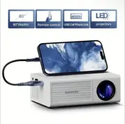 Ultra HD Mini Projector for Home Theater & Outdoor Camping - Includes Stand