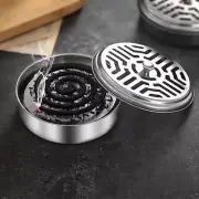 Stainless Mosquito Mozzie Coil Holder Burner Repellant Home Garden Decoration AU