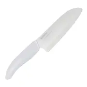 Kyocera Ceramic Santoku Knife - 14cm White Blade, White Handle