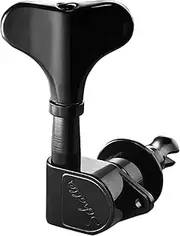 Schaller M4 90 (Light) Machine Heads for Electric Bass 2L2R Black Chrome