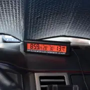 3 In 1 Mini Electronic Car Clock Convenient Battery Voltage Monitor Meter Useful