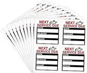 40pcs Oil Change Stickers,Next Service Due Stickers Removable Oil Change Reminder Labels Oil Change Stickers Static Cling, No Resid ue for Vehicle Window,Easy to Write On,1.97 Inch