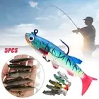 5pcs Dark Sleeper SwimBait 13g Soft Plastic Bait 2025 Minnow Lure