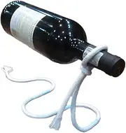 White Suspending Magic Rope Wine Rack,Creative red Wine Rack Ornaments,Magic Suspending Rope Wine Holder for Kitchen Home Decoration,Creative Serpentine Bottle Holder for Bar Display