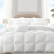 Dreamz 700GSM All Season Goose Down Feather Filling Duvet in Single Size