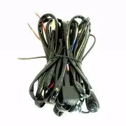 WIRING HARNESS KIT FOR LED WORK LIGHT BAR WITH ON/OFF SWITCH RELAY 4WD