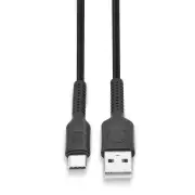 Bonelk 1.2m Long-Life Easy Grip USB-A to USB-C Cable 60W (Black)
