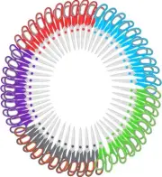 Scissors Bulk Set of 100-Pack, Niutop 8" Multipurpose Sharp Sewing Craft Fabr...